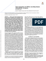 Cloning: and Functional Expression of Cdnas Encoding Human and Pancreatic Polypeptide Receptors