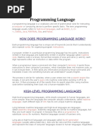 HO W Does Programming Language Work?