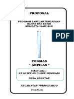 Proposal Pokmas Arpilas Budidaya Lele