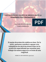 Proteccion Del Equipo de Medico Ante La Pandemia Por Coronavirus