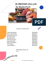 Analisis Protein Dalam Produk Makanan: Kelompok 3