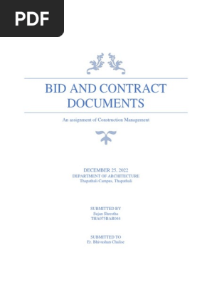 Bid and Contract Documents (1)