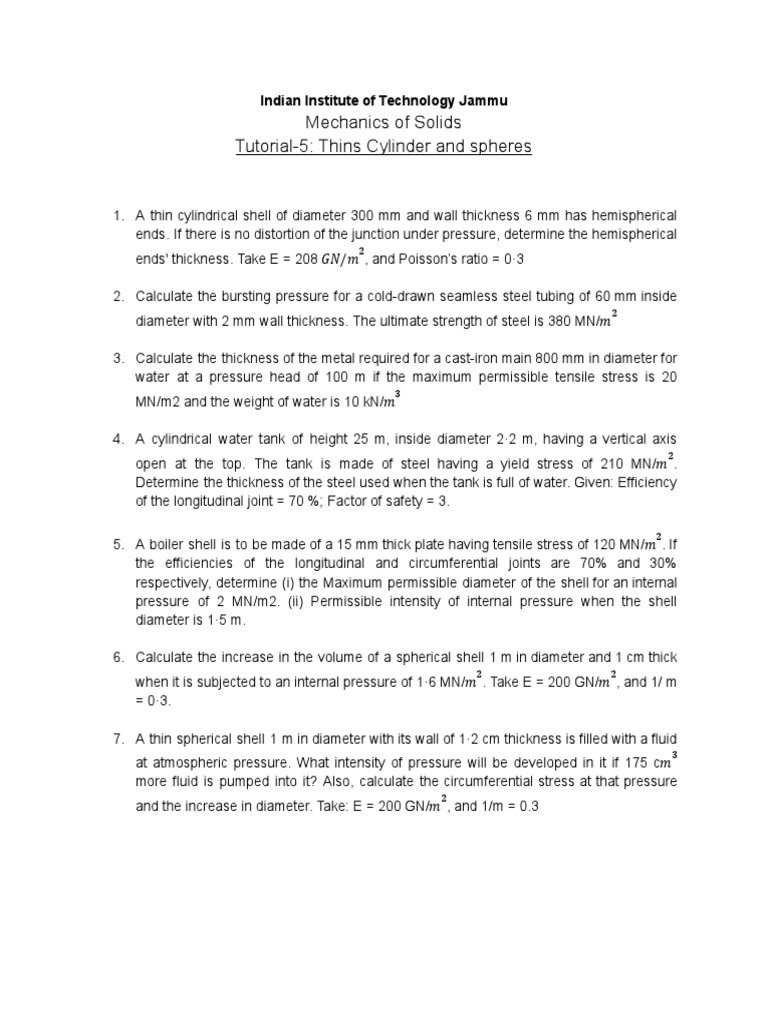 Volume Calculations for Spherical Shells | PDF | Sphere | Shell ...