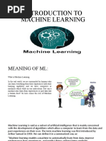 AI - Module-III (Introduction To ML)