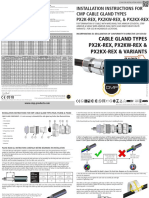 Cable Gland Types Px2K-Rex, Px2Kw-Rex & Px2Kx-Rex & Variants