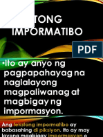 Tekstong Impormatibo 1st Slide