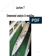 Dimensional Analysis & Modelling