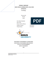 Weekly Report Production & Operation Analysis (ISYE6101) : Lot Sizing