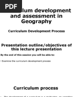 Curriculum Development and Assessment in Geography