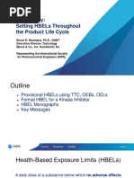 Cleaning Validation Hbel Calculation by Ispe