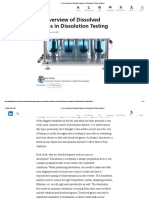 DISSOLUTION AN OVERVIEW OF DISSOLVED GASSES IN DISSO TESTING