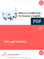 Mixed Conditionals For Business English