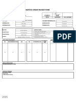 Service Order Review Form: CLS/RCC NAP