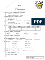 Se Acordă 1 Punct Din Oficiu.: Clasa A V-A Fracţii Zecimale