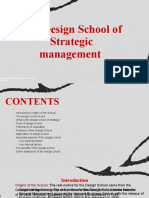 Design School of Strategic Management