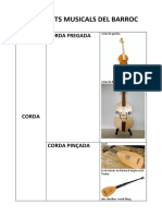 Instruments Musicals Del Barroc