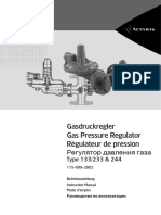 Gasdruckregler Gas Pressure Regulator Régulateur de Pression