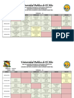 Universidad Publica de El Alto: Horario Gestión Académica I/2023 (Primer Semestre)