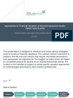 Bluestar Bioadvisors Valuation Case Studies