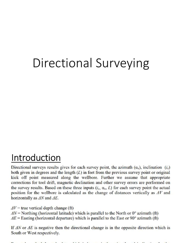 Directional Survey Calculation Methods | PDF | Angle | Surveying
