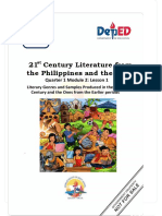 21 Century Literature From The Philippines and The World: Quarter 1 Module 2: Lesson 1