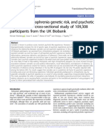 Cannabis, Schizophrenia Genetic Risk, and Psychotic Experiences: A Cross-Sectional Study of 109,308 Participants From The UK Biobank