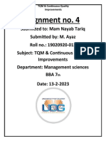 Muhammad Ayaz-012-Assignment 4-TQM