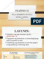 Filipino 10: Tula/ Elemento NG Tula