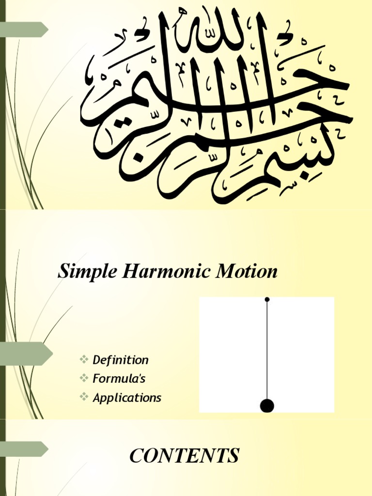 Simple Harmonic Motion Guide | PDF | Frequency | Oscillation