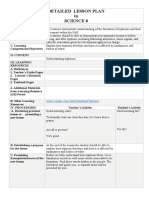 Detailed Lesson Plan in Science 8