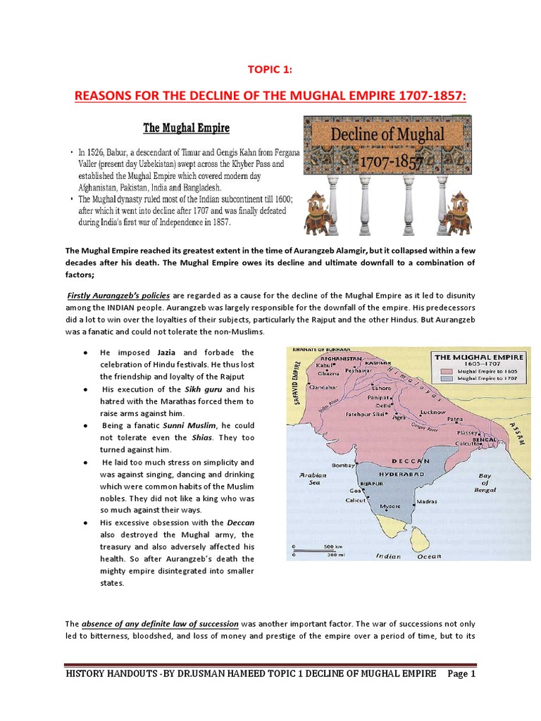 Impact of Invasions on Mughal Decline | PDF | Mughal Empire | South Asia