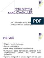 Anatomi Sistem Kardiovaskuler: Ns. Devi Listiana, S.Kep., M.Kep STIKES Tri Mandiri Sakti Bengkulu