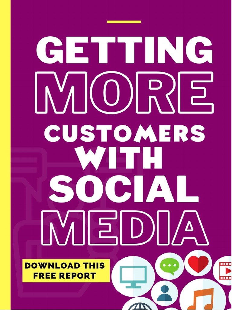 Getting More Customers With Social Media PDF Social Media Popular