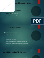 Traffic Stream Characteristics