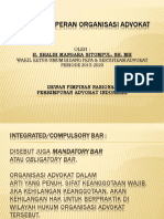 Fungsi Dan Peran Organisasi Advokat: Oleh: Wakil