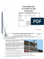 Informe de Accidente de Trabajo: "Construcción de Equipo de