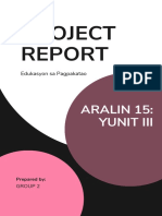 Project: Aralin 15: Yunit Iii