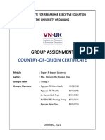 Group Assignment: Country-Of-Origin Certificate