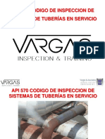 Api 570 Codigo de Inspeccion de Sistemas de Tuberías en Servicio