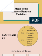 DISCRETE OF Random Variables