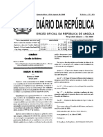 Aprova o Regulamento Do Sistema Contabilístico Do Estado Angolano