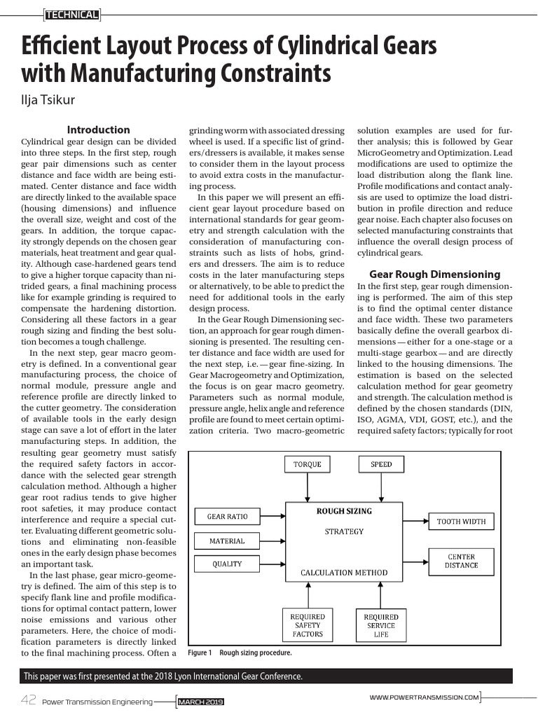 Optimizing Cylindrical Gear Design | PDF | Gear | Mathematical Optimization