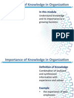 7 - Importance of Knowledge in Organization