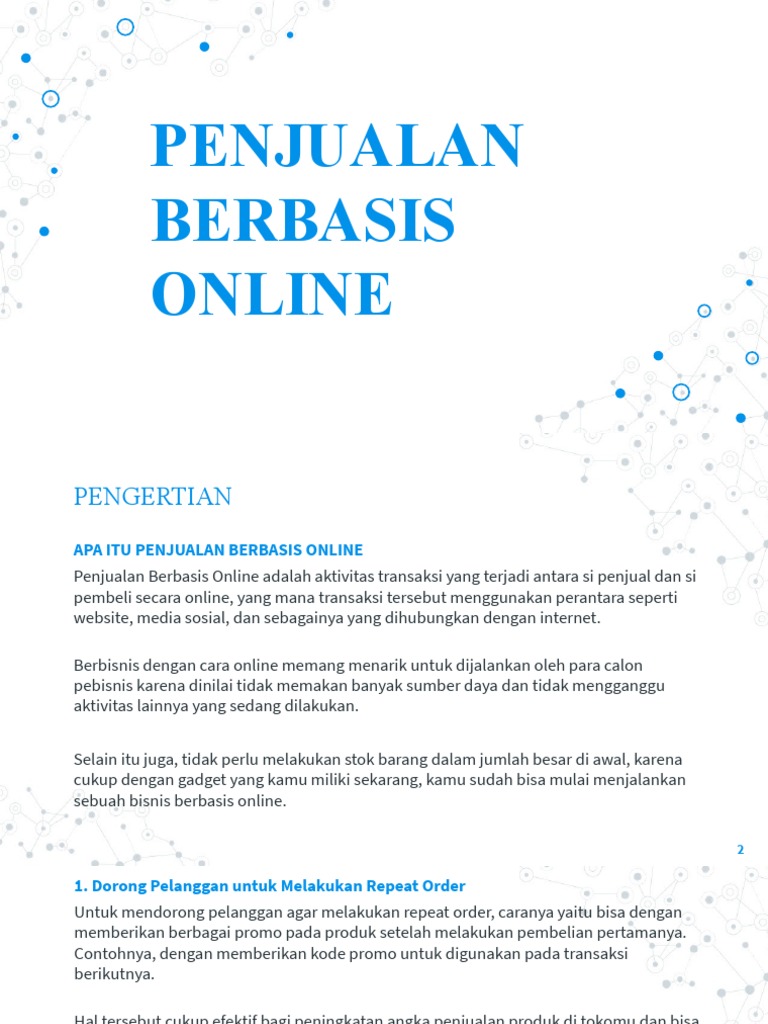 Revolusi Digital dalam Dunia Penjualan: Memahami dan Mengoptimalkan Penjualan Berbasis Online