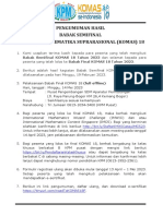 Babak Semifinal Kompetisi Matematika Suprarasional (Komas) 18