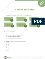 The Atom Activities: Discovery of Electron Democritus Proposes The Word "Atom" Current Model