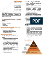 Social Security Health Model: The Four Essential Functions of A Health System