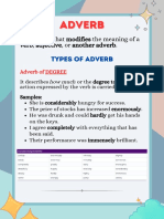 Adverb Adverb: Types of Adverb Types of Adverb