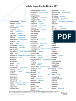 550 Words To Know For The Digital SAT: Fast Included Fast Ok Esteab Engaz Eataraf Gained