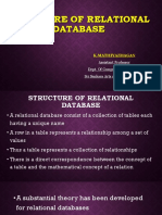 Structure of Relational Database: K.Mathiyazhagan